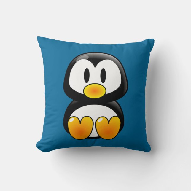 coussin tux de pingouin pour bébé (Recto)