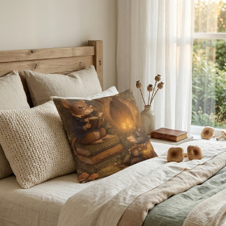 Coussin Tux & Twitch Histoire Cosy de la Forêt