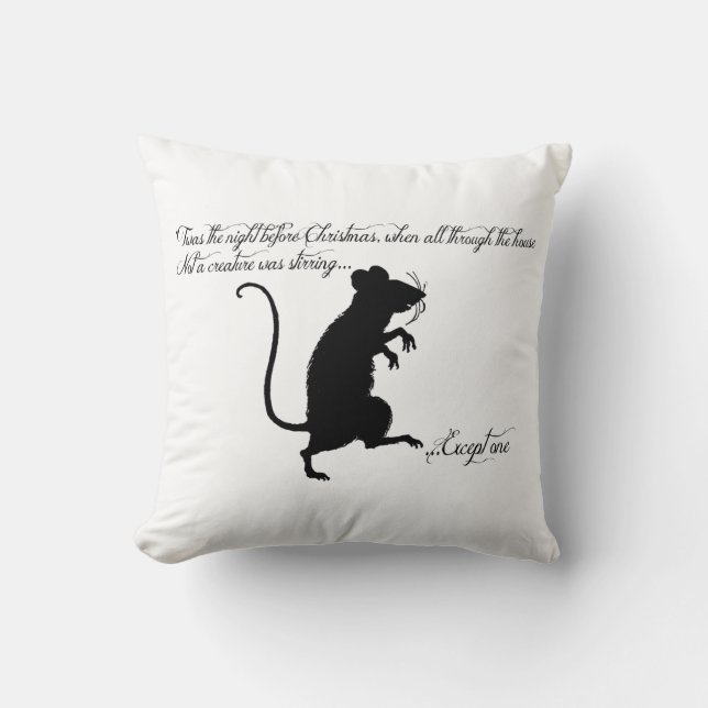 Coussin 'Twas la nuit avant Noël (Recto)