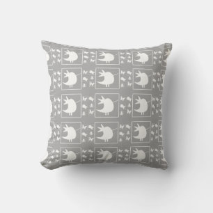 Coussin Tweety Bird blanc sur literie bébé gris Enfants