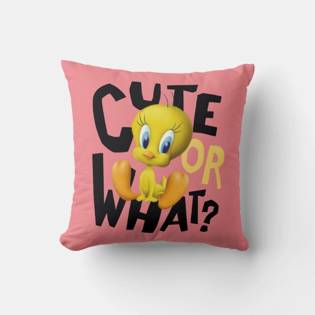 Coussin TWEETY™ - Mignonne Ou Quoi ? (Recto)
