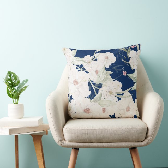Coussin Twilight Bloom I - Collection Florale (Chaise)
