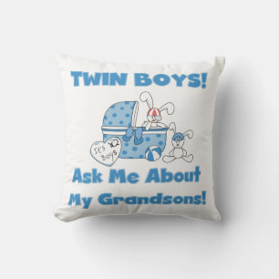 Coussin Twin Boys Grandsons Cadfts
