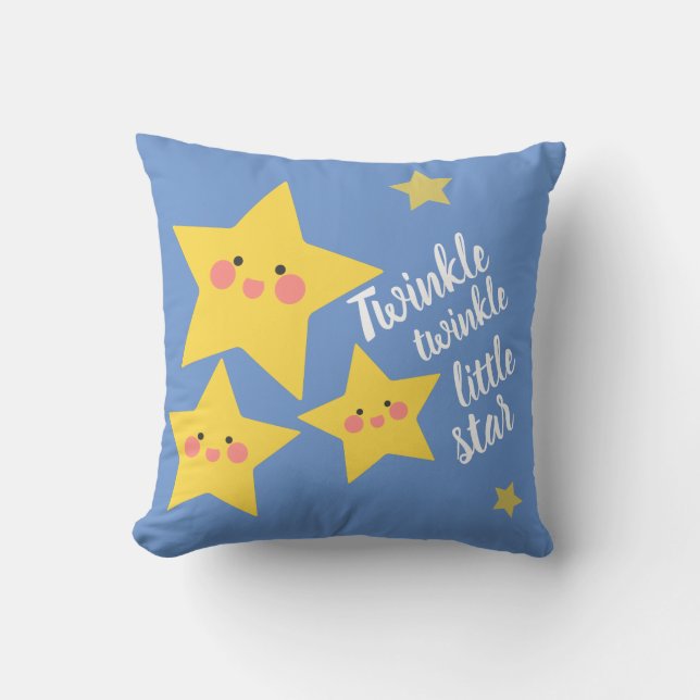 Coussin Twinkle Little Star Happy Yellow Stars (Recto)