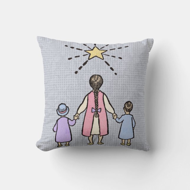 Coussin Twinkle Little Star Vintage Nursery Rhyme (Recto)