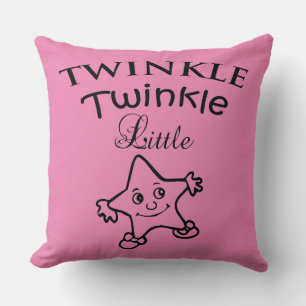 Coussin Twinkle Twinkle Little Star Throw Oreiller, Nurser