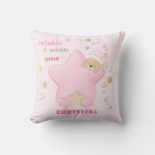 Coussin Twinkle Twinkle Star Baby Girl Teddy Bear