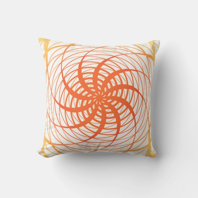 Coussin Twirl Orange (Recto)
