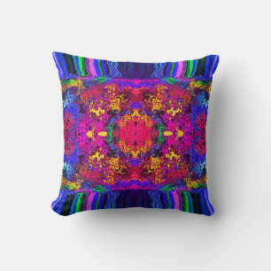 Coussin Twirlers colorés Abstraits broyés / Miroir / Miami