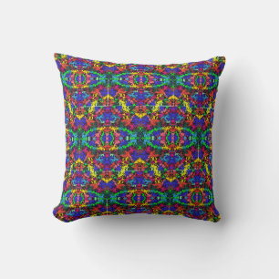 Coussin Twirls colorés Abstraits / Half Brick /
