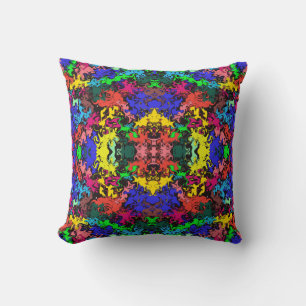 Coussin Twirls colorés Abstraits / Miroir /