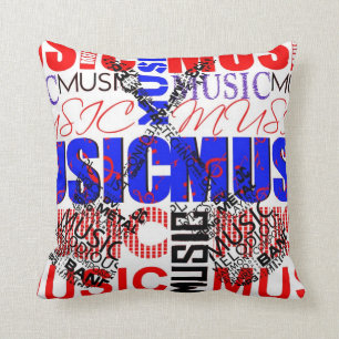 Coussin txt black.jpg bleu rouge de guitare de txt de