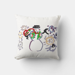 Coussin Type de bonhomme de neige