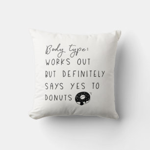 Coussin Types de corps de beignets