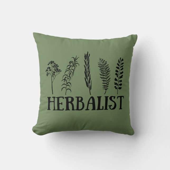 Coussin Types d'herboristes (Recto)
