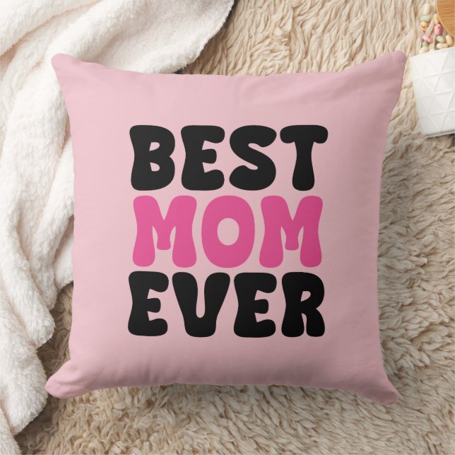 Coussin Typhographie de la meilleure maman jamais (Couverture)