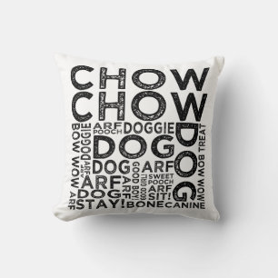 Coussin Typographie de bouffe de bouffe