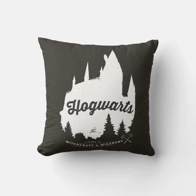 Coussin Typographie de château de Harry Potter | HOGWARTS™ (Recto)