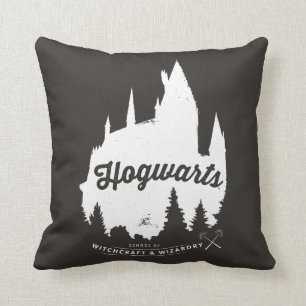 Coussin Typographie de château de Harry Potter   HOGWARTS™