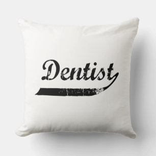 Coussin Typographie de dentiste