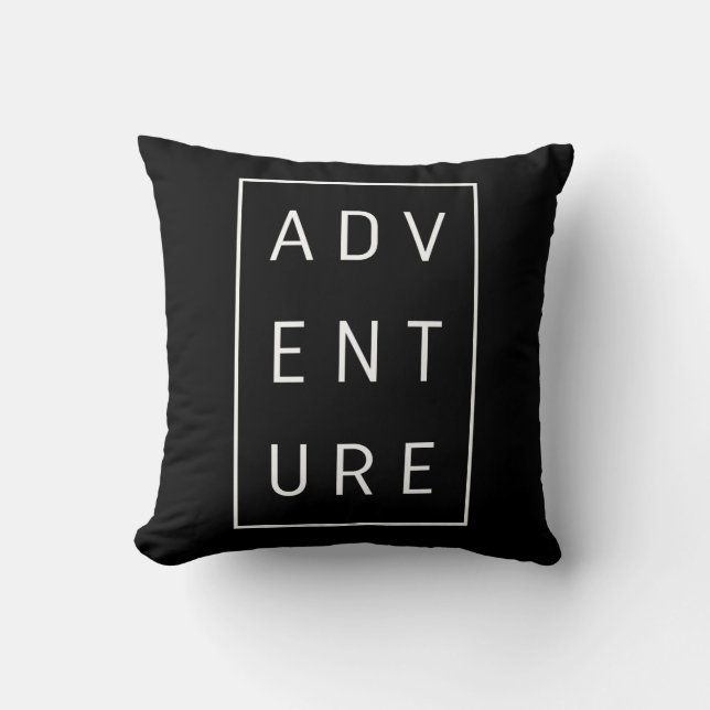 Coussin Typographie de l'aventure (Recto)