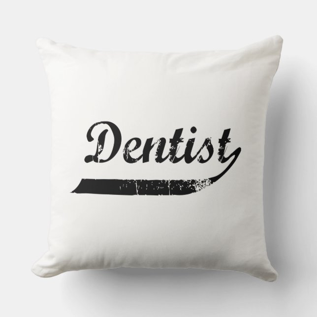 Coussin Typographie dentiste (Recto)