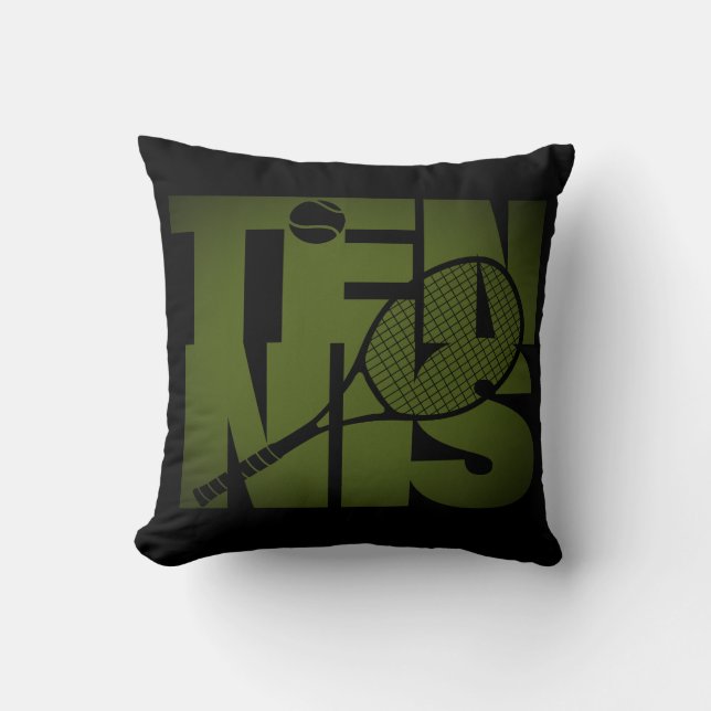 Coussin Typographie du tennis (Recto)