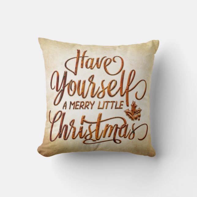 Coussin Typographie Joyeux Noël 01 (Recto)