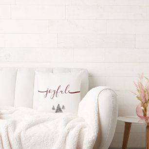 Coussin Typographie minimaliste Arbre de Noël