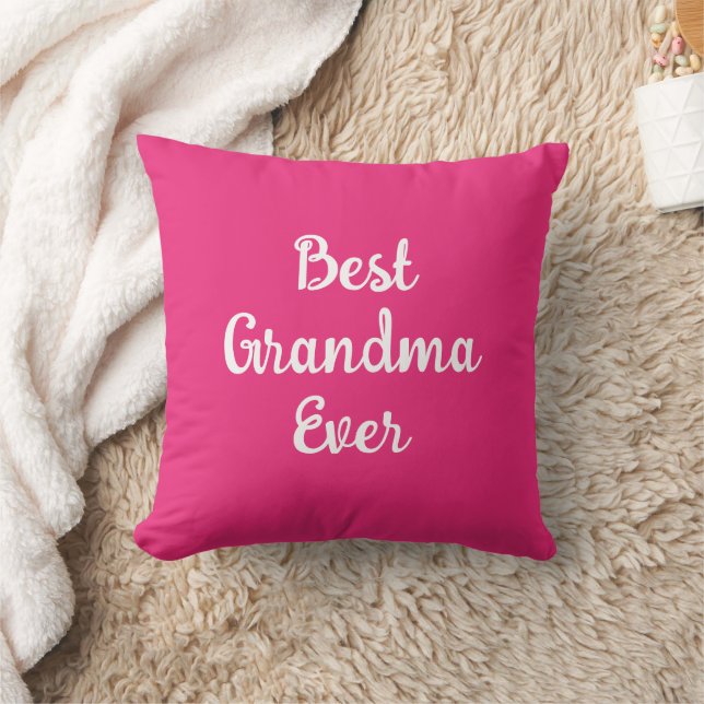 Coussin Typographie Modèle moderne Meilleure grand-mère ja (Couverture)