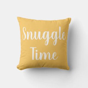 Coussin Typographie moderne Jaune