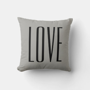 Coussin Typographie moderne Saga Green Love