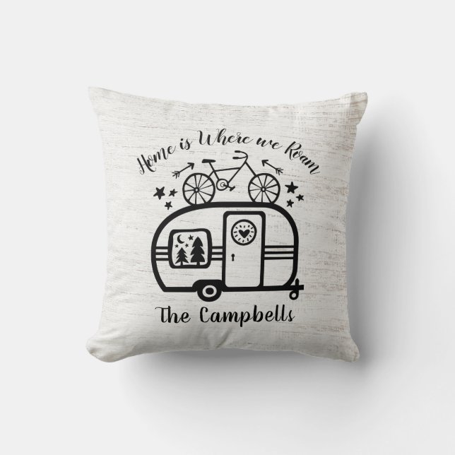 Coussin Typographie nommée faite sur commande de Rving de (Recto)