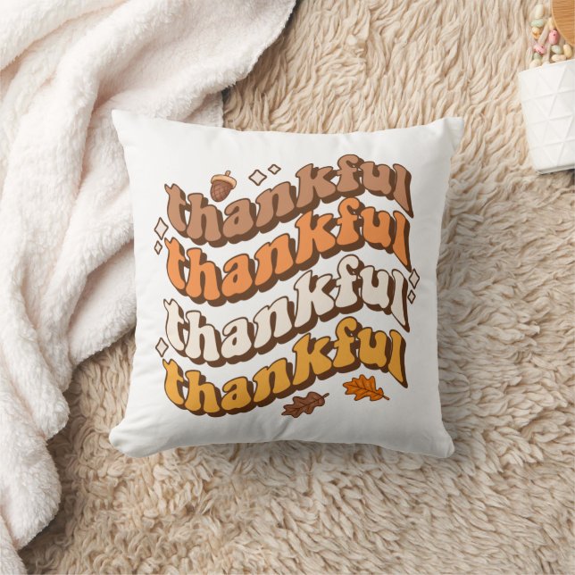 Coussin Typographie vintage Rétro Rétrographique Rétrospec (Couverture)