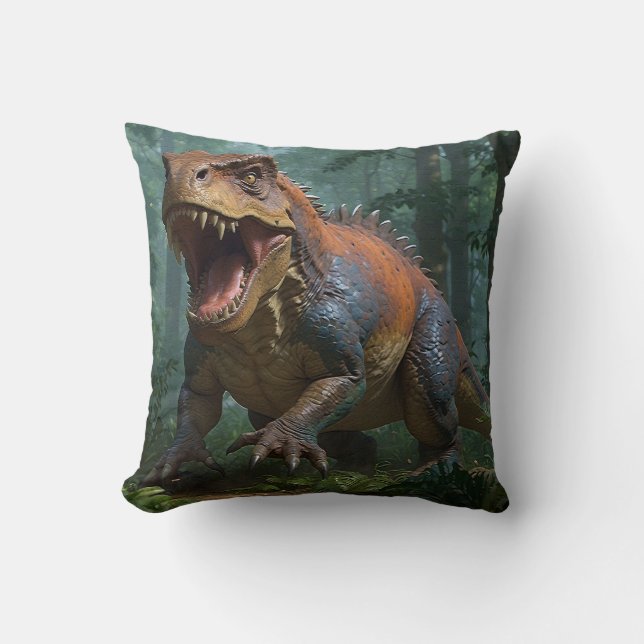 Coussin Tyrannosaurus "Boss" amusant (Recto)
