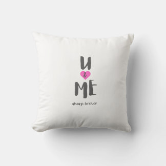 Coussin u et moi toujours pour toujours