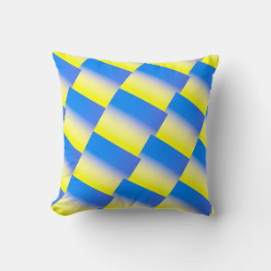 Coussin Ukraine bleue et jaune Inspiration de la paix anti