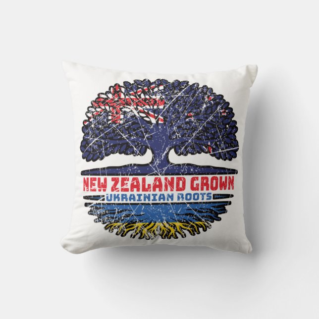 Coussin Ukraine Ukrainian New Zealander (Recto)