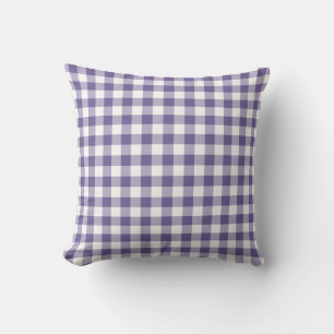 Coussin Ultra Violet En vichy Motif À damiers