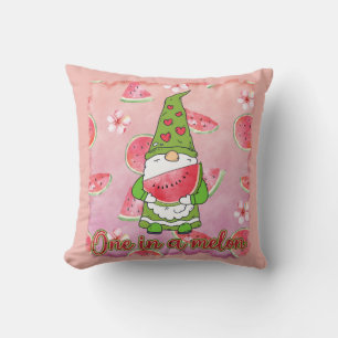 Coussin Un à Melon Green Gnome & Watermelon