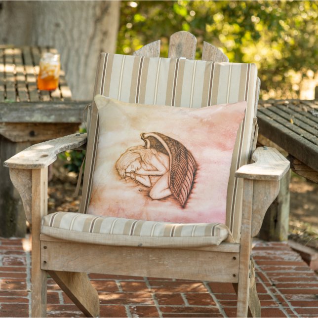 Coussin Un Ange endormi sur les nuages des cieux (Chaise)