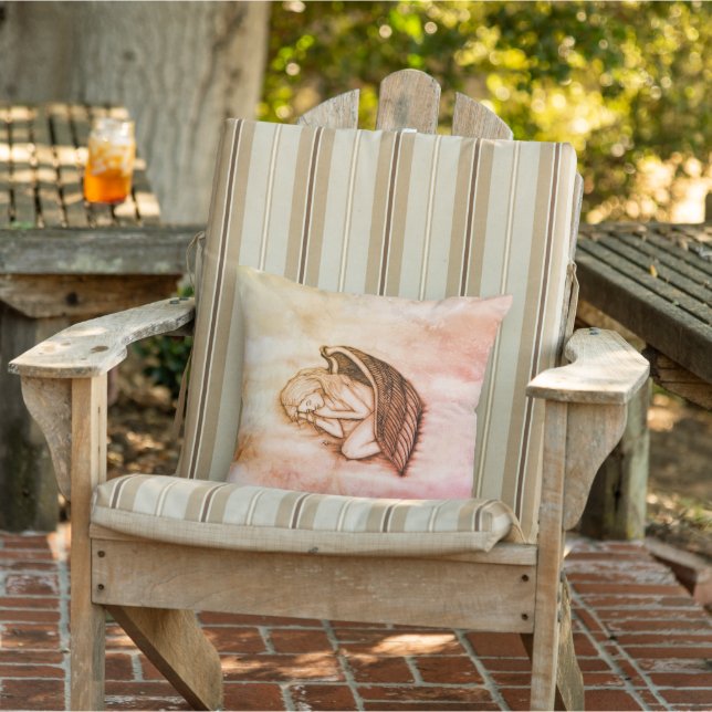 Coussin Un Ange endormi sur les nuages des cieux (Chaise)