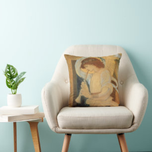 Coussin Un ange jouant du flageolet par Burne-Jones