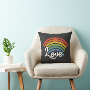 Coussin Un arc-en-ciel d'amour