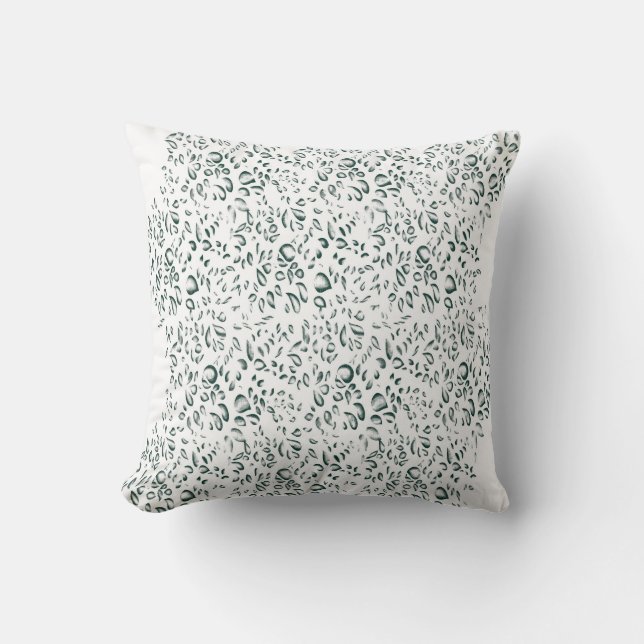 Coussin un arrière - plan blanc avec beaucoup d'eau (Recto)