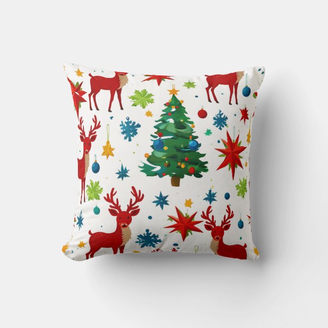 Coussin Un Art numérique Motif de Noël festif (Recto)