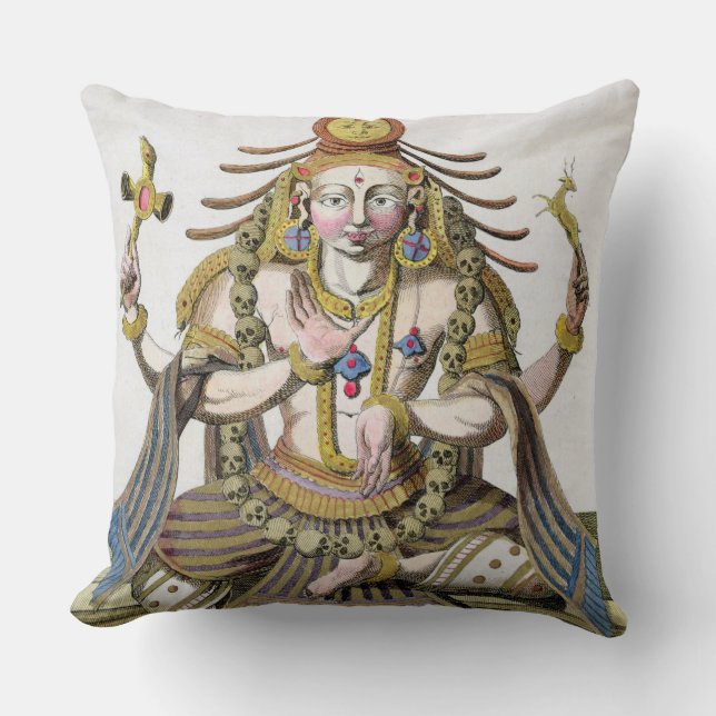 Coussin Un aspect de Shiva, de 'voyage Indes aux. et d'une (Recto)