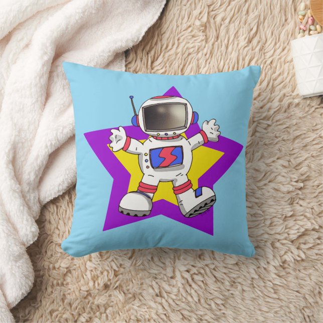 Coussin Un astronaute de dessin animé en Star Design (Couverture)