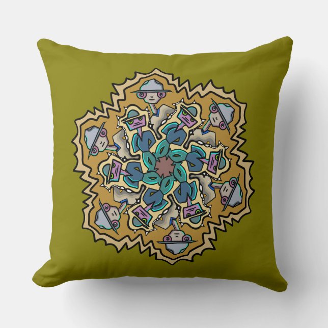 Coussin Un autre Doodle de week-end (Recto)