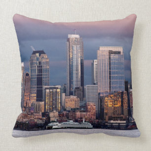 Coussin Un beau et dramatique coucher du soleil vu de